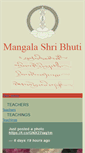 Mobile Screenshot of mangalashribhuti.org